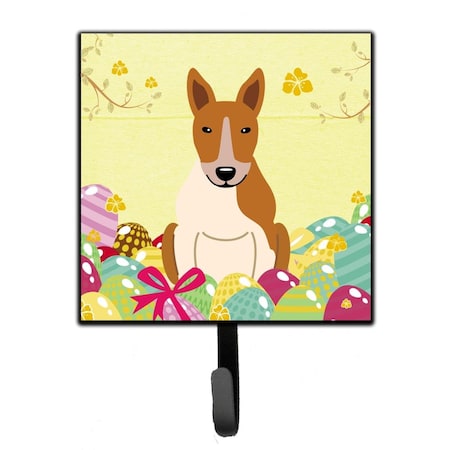 Carolines Treasures Easter Eggs Bull Terrier Red White Leash or Key Holder BB6135SH4